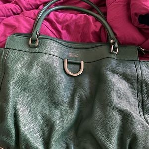 Gucci Abbey Leather D Ring Tote